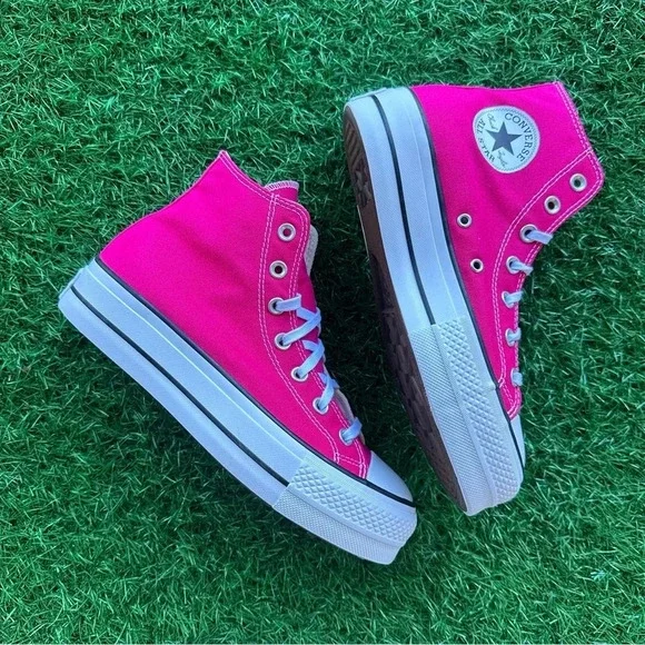 🎁Converse Chuck Taylor All Star Lift Hi Cerise Pink - Picture 2 of 8